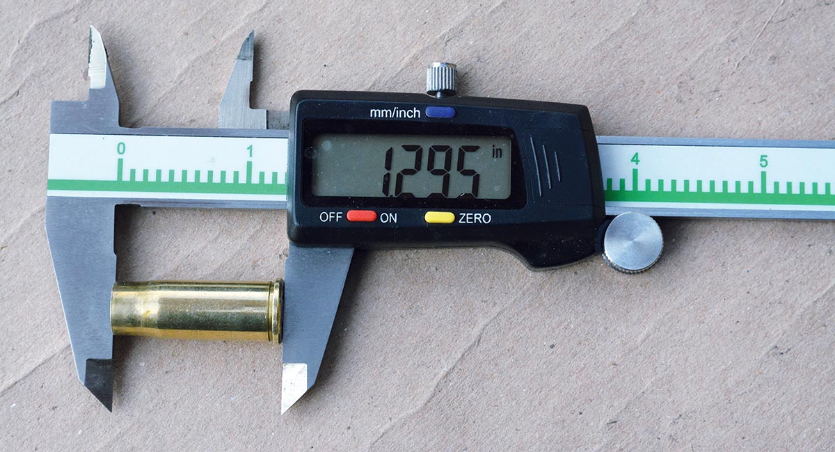 Maximum case length for the 38-40 is 1.305 inches, while the suggested trim to length is 1.295 inches.